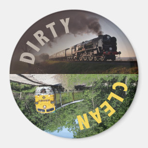 Aimant Lave-vaisselle propre du train