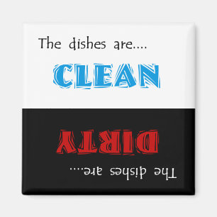 Aimant Lave-vaisselle propre ou sale