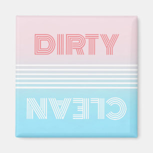 Aimant Lave-vaisselle propre ou sale