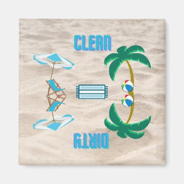 Aimant Lave-vaisselle propre/sale