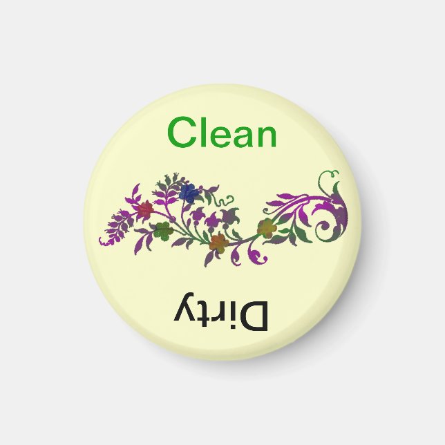 Aimant Lave-vaisselle propre/sale #2 (Devant)