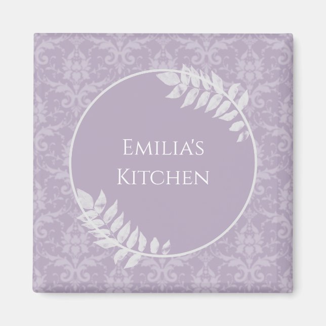 Aimant Lavender Elegant Damask (Devant)