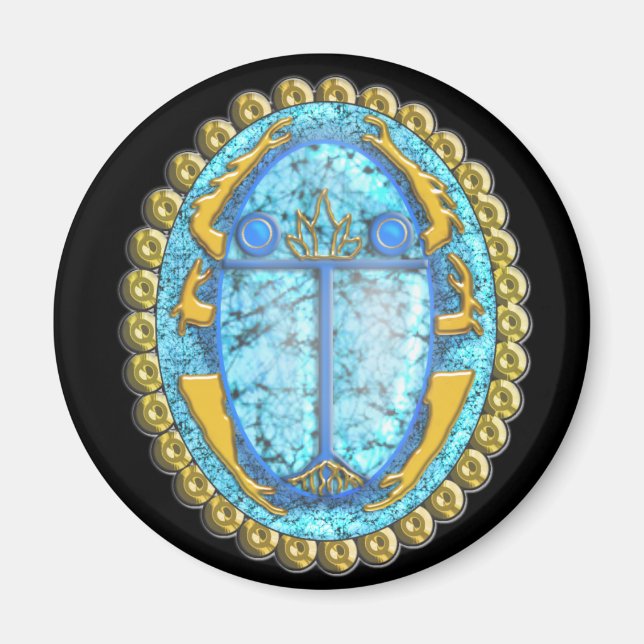 Aimant lazuli scarab (Devant)