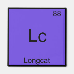 Aimant Lc - Longcat T-Shirt Symbole de Chimie Drôle Mème