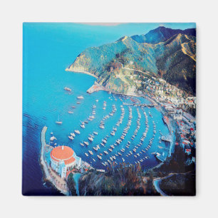Aimant ldp PÈRE NOËL CATALINA Island - Californie - port