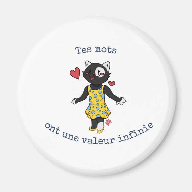 Aimant Le Badge de la Puissance du Langage (Devant)