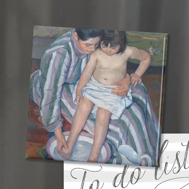 Aimant Le bain de l'enfant | Mary Cassatt (Créateur téléchargé)