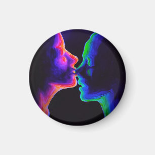 Aimant Le baiser à la lumière ultraviolette