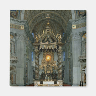Aimant Le Baldacchino, le haut autel et la chaise