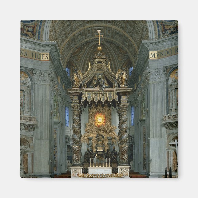 Aimant Le Baldacchino, le haut autel et la chaise (Devant)