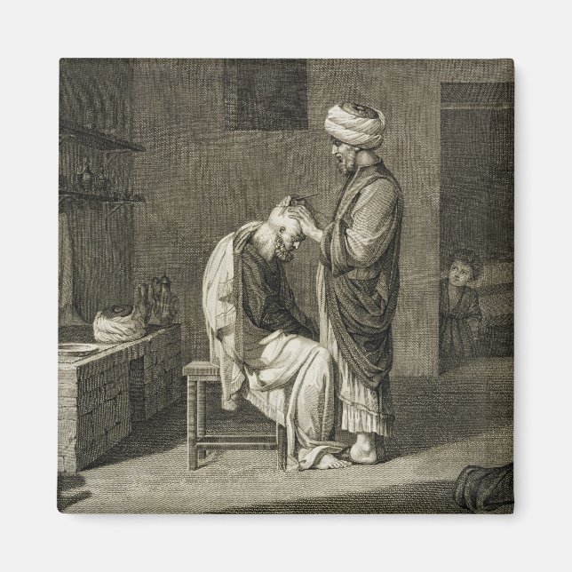 Aimant Le Barbier, du Volume II Arts et métiers de 'Des (Devant)