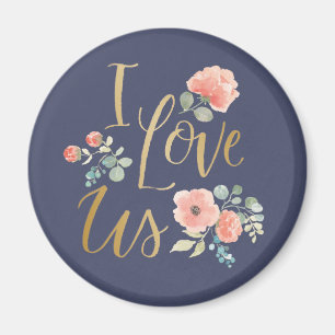 Aimant Le bleu de floraison   I de plaisir nous aiment