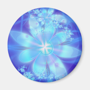 Aimant Le bleu fleurit l'aimant