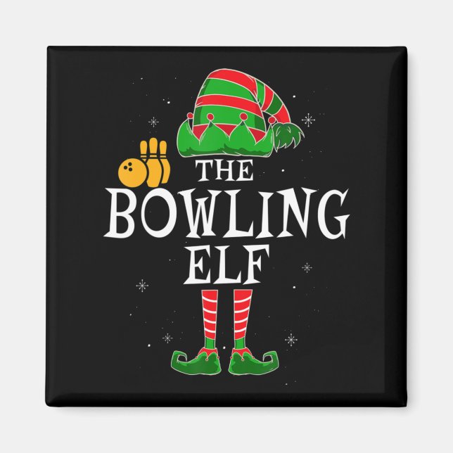 Aimant Le Bowling Elf Group fait la jonction de Noël fami (Devant)