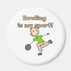 Aimant Le bowling est mon sport
