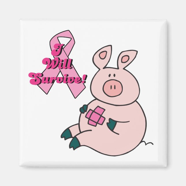 Aimant le cancer du sein survivra au porc (Devant)