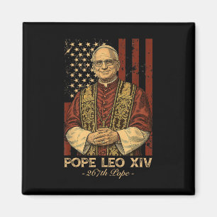 Aimant Le cardinal Robert Francis Prévost le pape Leo Xiv