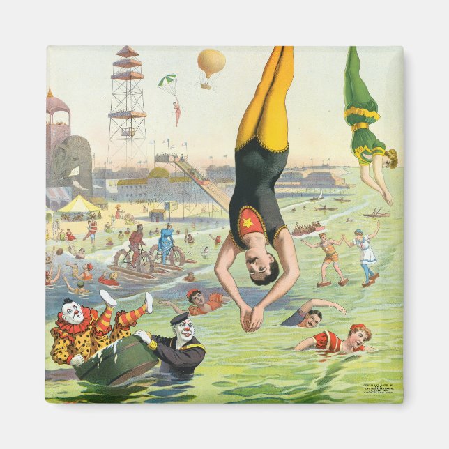 Aimant Le Carnaval de la Grande île de Coney (Devant)