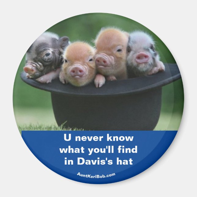 Aimant Le casquette de Davis (Devant)