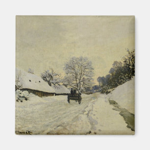 Aimant Le chariot, ou route sous la neige chez Honfleur,