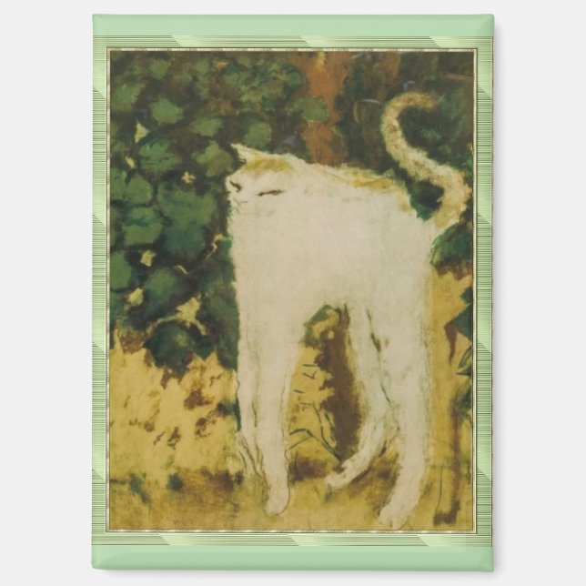 Aimant Le Chat Blanc, Bonnard,  (Recto)