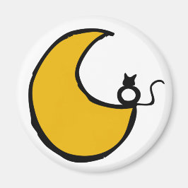 Aimant Le chat et la lune