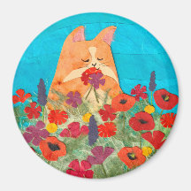 Le Chat parmi les fleurs