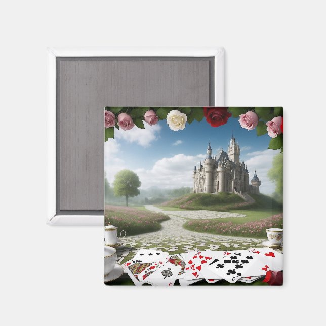 Aimant Le château à travers le portail Wonderland (Recto/Verso)