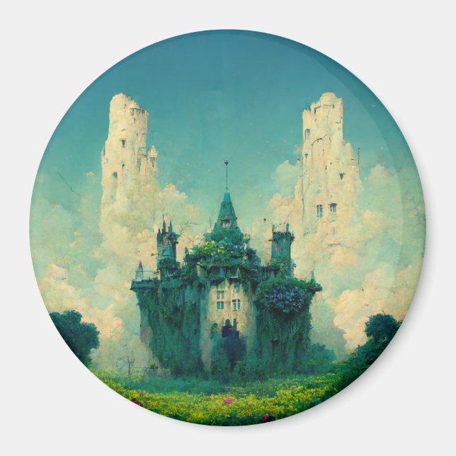 Aimant Le Château Abandonné Imaginaire Sci-Fi (Devant)