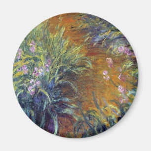 Aimant Le chemin à travers les Irises par Claude Monet