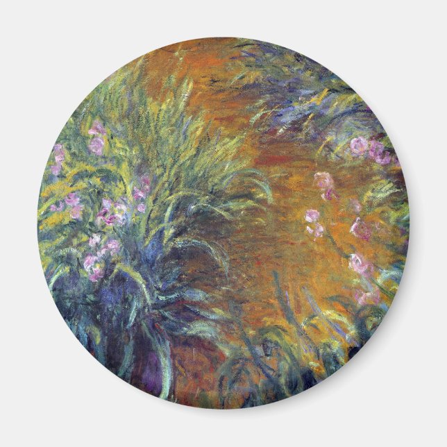 Aimant Le chemin à travers les Irises par Claude Monet (Devant)
