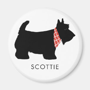 Aimant Le chien noir de Terrier d'écossais ajoutent le