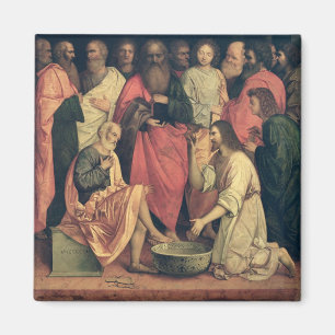 Aimant Le Christ lavant les pieds des disciples