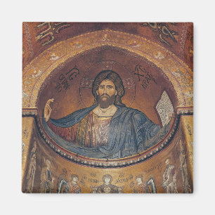 Aimant Le Christ Pantocrator et Madonna