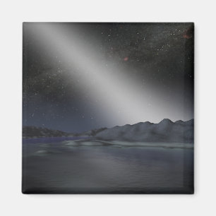 Aimant Le ciel nocturne d'une planète étrangère