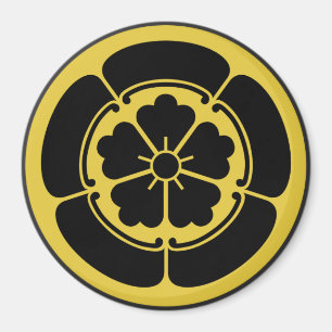 Aimant Le clan samouraï japonais d'Oda lundi jaunissent