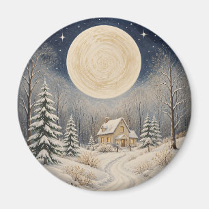 Aimant Le cœur de la lueur de l'hiver