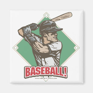 Aimant Le cogneur de diamant de base-ball folâtre la