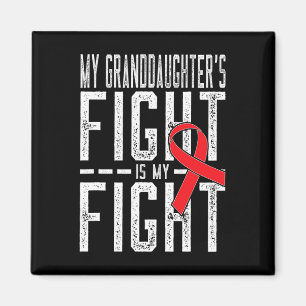 Aimant Le combat de ma petite-fille est mon combat Cancer