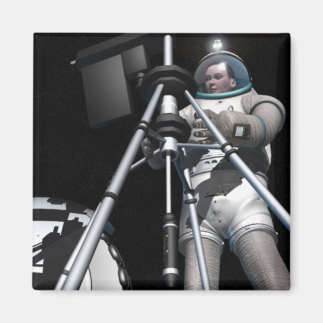 Aimant Le concept artistique de l'exploration spatiale fu (Devant)