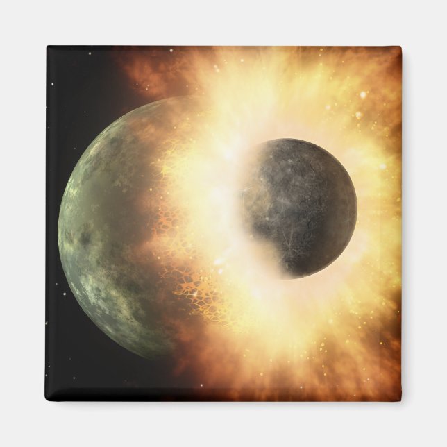 Aimant Le concept artistique d'un corps céleste (Devant)