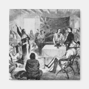 Aimant Le Conseil de Taureau de séance, 1877