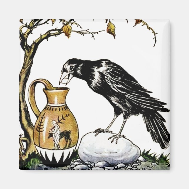Aimant Le Corbeau et l'aimant du Pitcher (Devant)