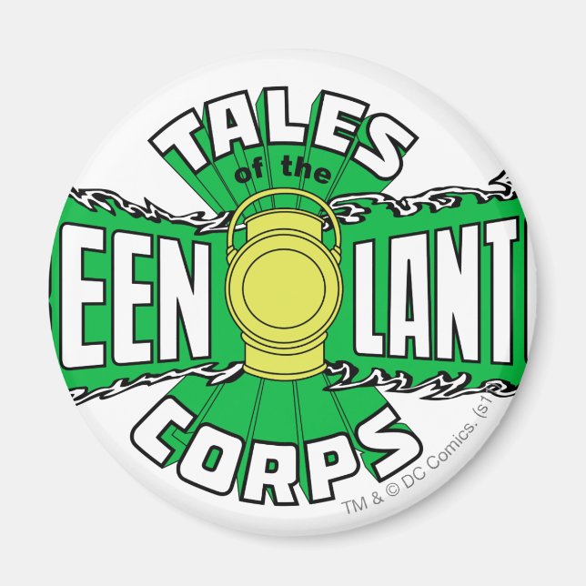 Aimant Le Corps des Lanternes Vertes - Logo Vert (Devant)