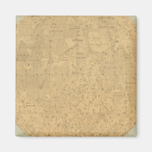 Aimant Le côté visible de la carte de surface de la lun