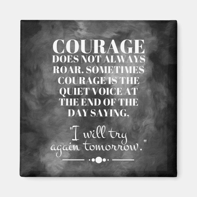 Aimant Le Courage N'Est Pas Toujours Roar (Devant)