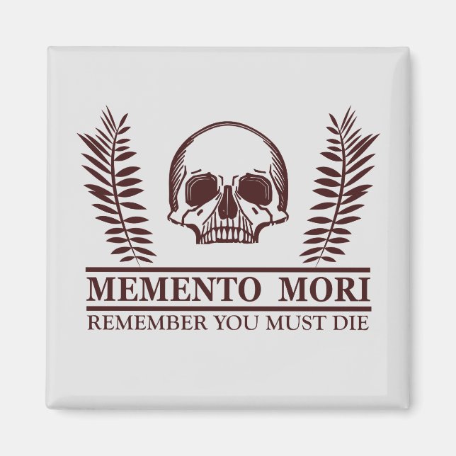 Aimant Le crâne Memento mori (Devant)