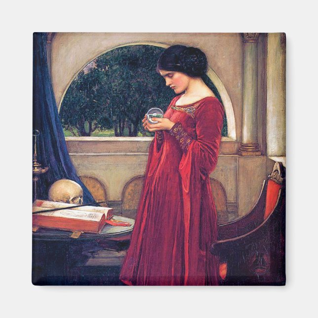 Aimant Le Crystal Ball, John William Waterhouse (Devant)