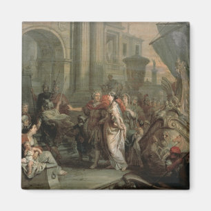 Aimant Le débarquement de Cléopâtre au tarse (huile