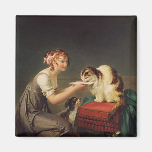 Aimant Le déjeuner du chat